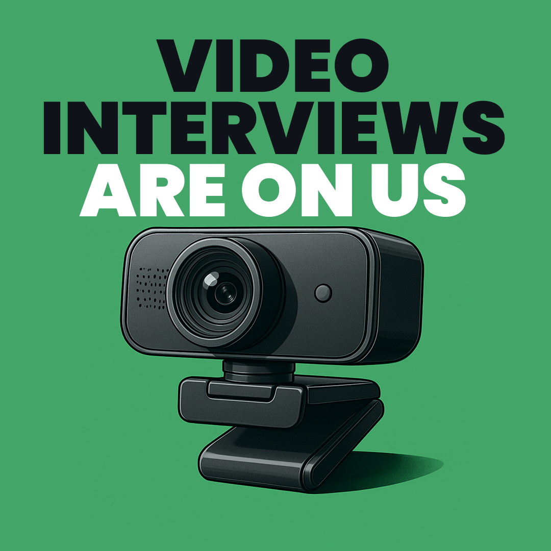 Video Interviews Are On Us